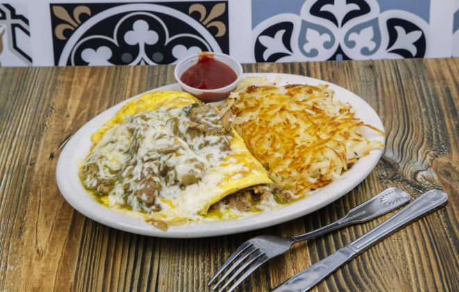 Chile Verde Omelette