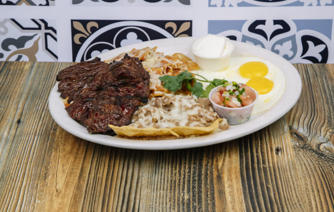 STEAK AND CHILAQUILES